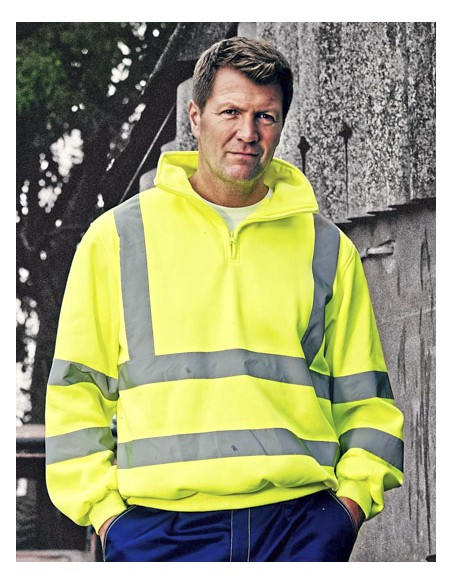 YOK-HVK06-Hi-Vis 1/4 Zip Sweatshirt 2